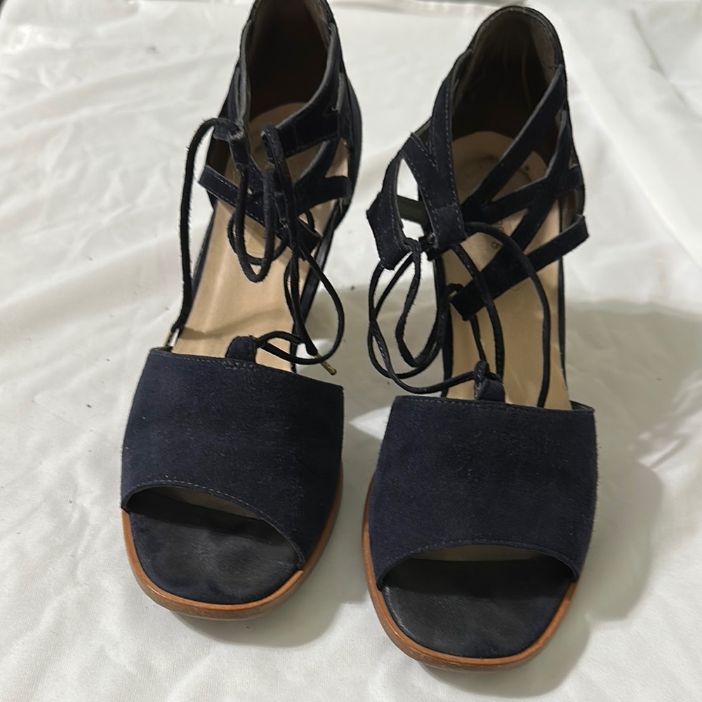 Women's Black Strappy Heels